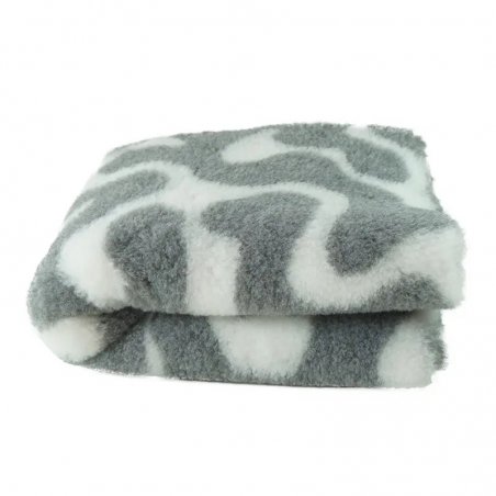 Legowisko Dry Bed 75x50 cm zawijasy szare 28 mm-6442