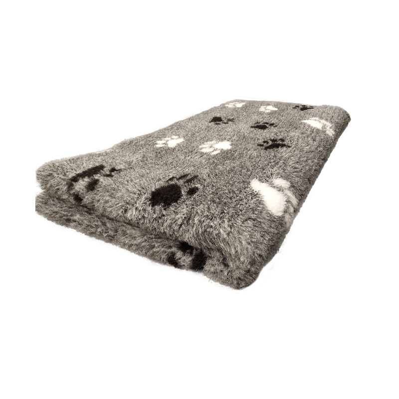 Legowisko Dry Bed 75x50 cm Szare w małe łapki 28 mm
