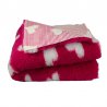 Legowisko Dry Bed 100x75 cm Fuksja w serca 28 mm-6521