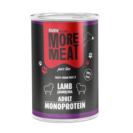 BUBAlicious More Meat mono karma dla psa Pure Line 400g JAGNIĘCINA