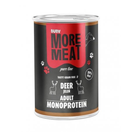 BUBAlicious More Meat mono karma dla psa Pure Line 400g JELEŃ
