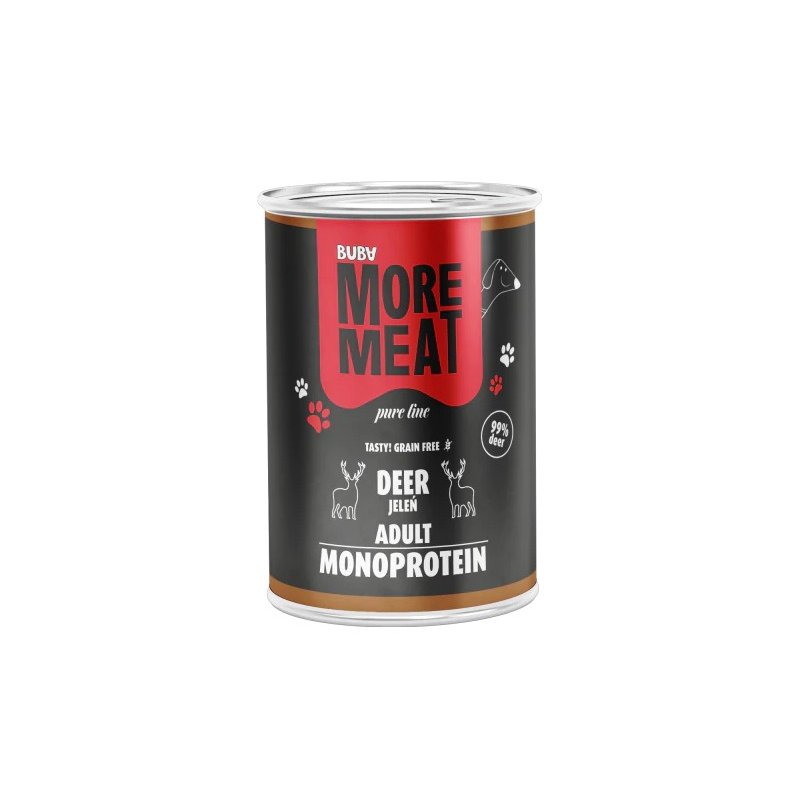 BUBAlicious More Meat mono karma dla psa Pure Line 400g JELEŃ