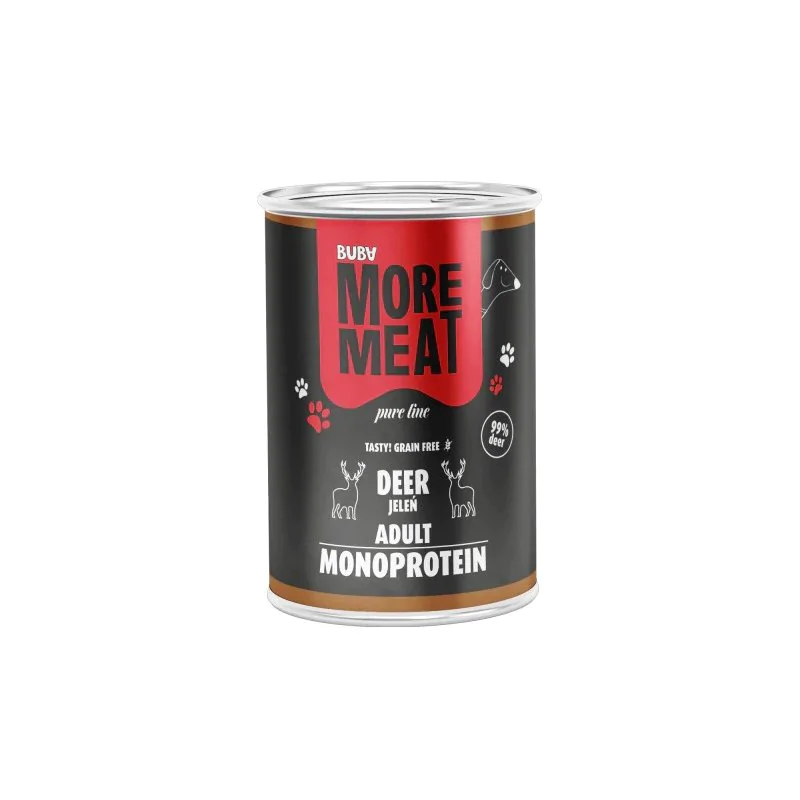 BUBAlicious More Meat mono karma dla psa Pure Line 400g JELEŃ