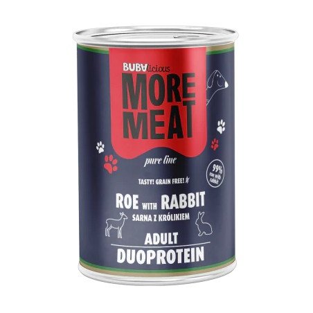 BUBAlicious More Meat duo karma dla psa Pure Line 400 g SARNA KRÓLIK