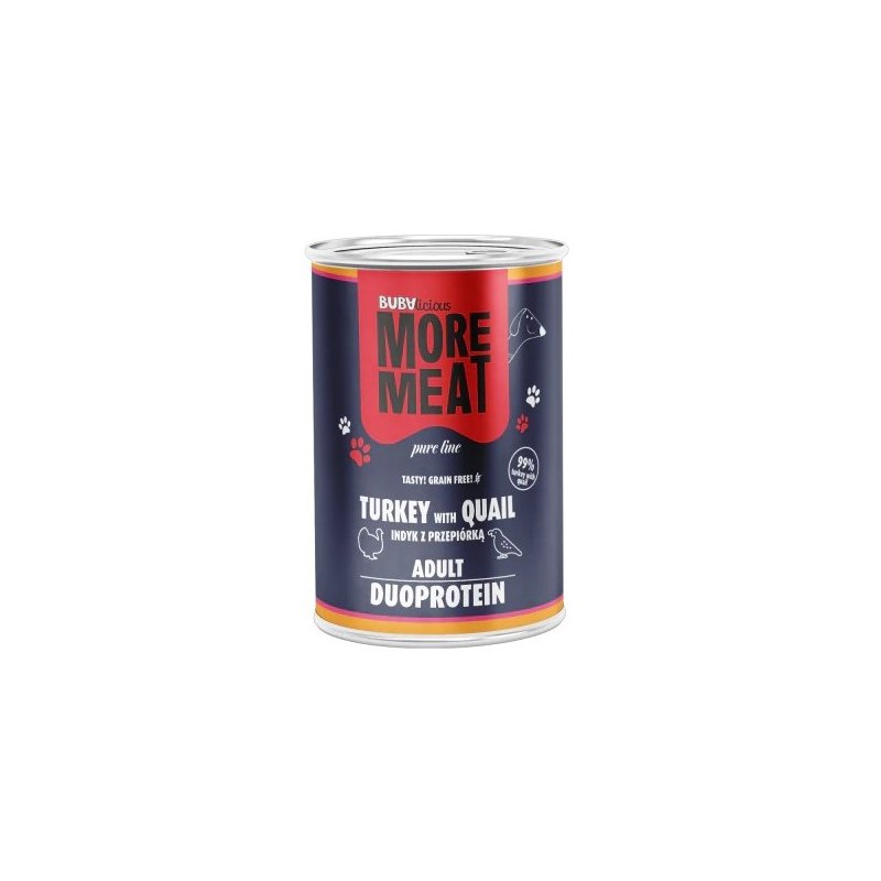 BUBAlicious More Meat duo karma dla psa Pure Line 400 g INDYK PRZEPIÓRKA