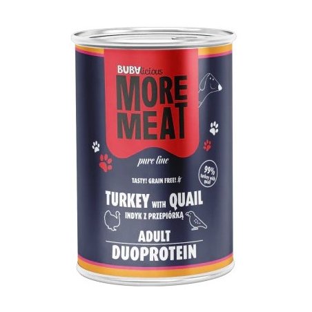 BUBAlicious More Meat duo karma dla psa Pure Line 400 g INDYK PRZEPIÓRKA
