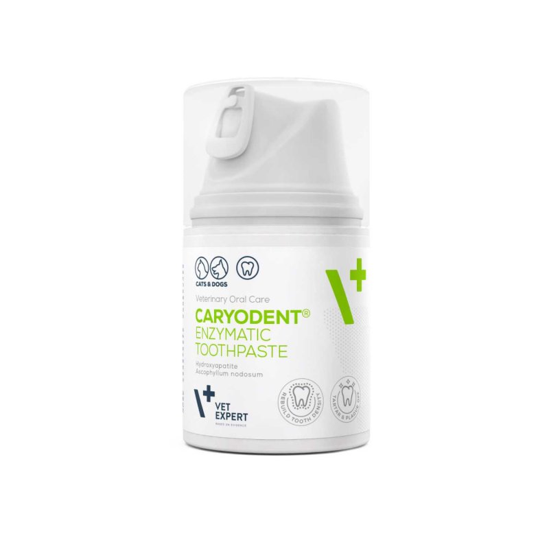 VET EXPERT CARYODENT® PASTA ENZYMATYCZNA DLA PSA I KOTA 50 ml