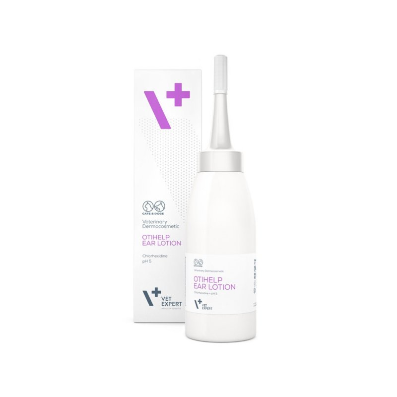 VET EXPERT OTIHELP EAR LOTION - emulsja do pielęgnacji uszu dla psów i kotów 75 ml