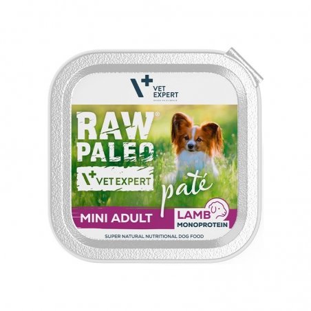 RAW PALEO PATE MINI ADULT LAMB 150G - mokra karma dla psów dorosłych - jagnięcina 150g