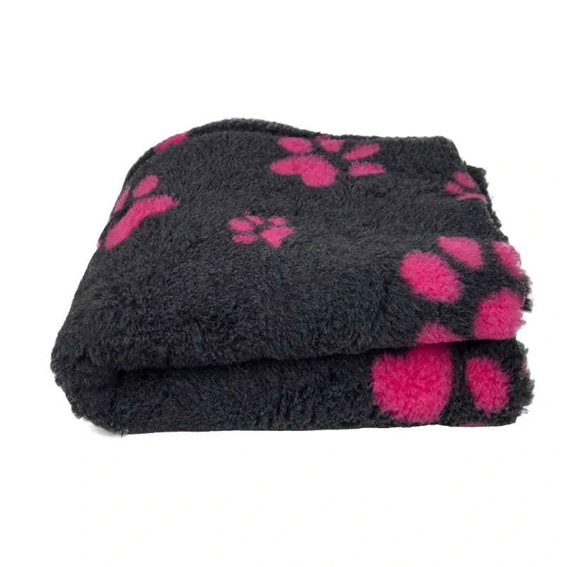 Dry Bed 75x50 cm Grafit w różowe łapki 28 mm