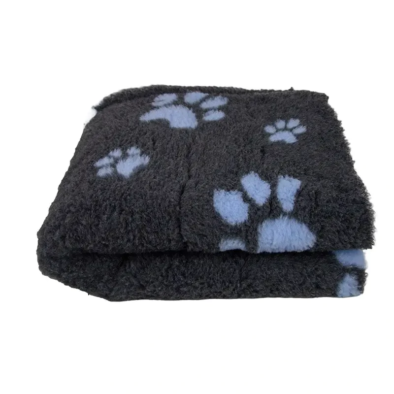 Legowisko Dry Bed 150x100 cm Grafit w różowe łapki 28 mm