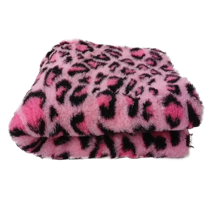 Legowisko Dry Bed 150x100 cm Leopard różowy 28 mm