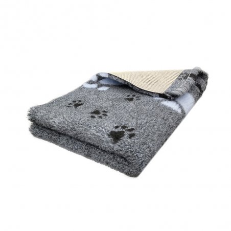 Dry Bed 75x50 cm Szary w błękitne łapki 28 mm-6780