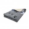 Dry Bed 75x50 cm Szary w błękitne łapki 28 mm-6780
