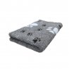 Legowisko Dry Bed 100x75 cm Szary w błękitne łapki 28 mm