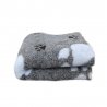 Legowisko Dry Bed 150x100 cm Szary w błękitne łapki 28 mm-6795