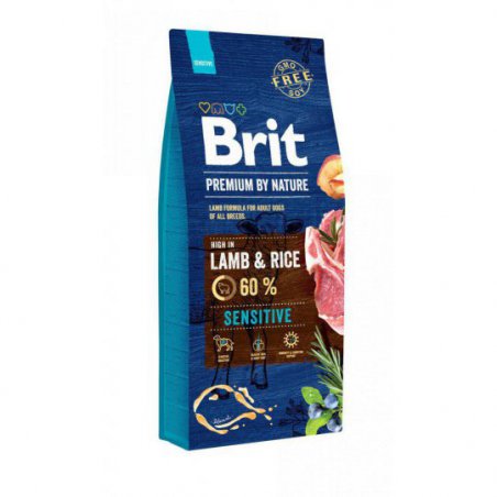 Brit Premium By Nature Sensitive Lamb&Rice 15kg