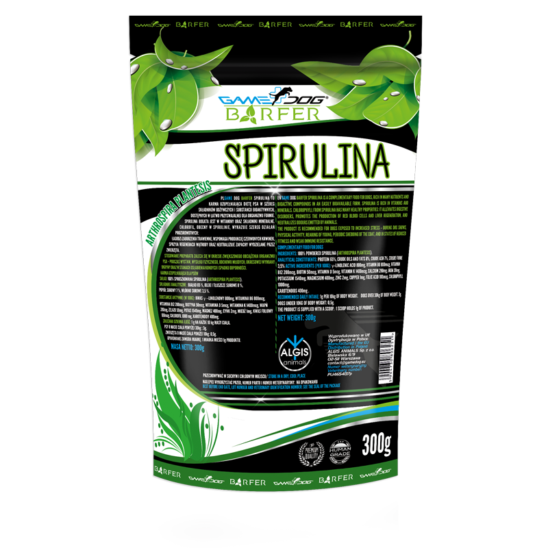 GAME DOG BARFER SPIRULINA 300 G