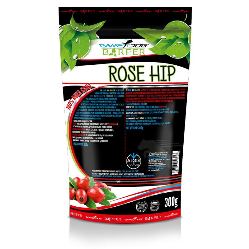 GAME DOG BARFER ROSE HIP 300 G  - dzika róża