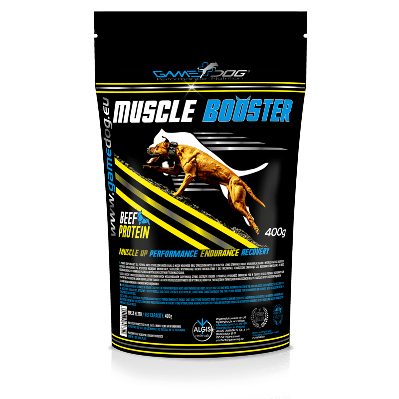 GAME DOG MUSCLE BOOSTER 400 G - Odżywka białkowo- tłuszczowa dla psów