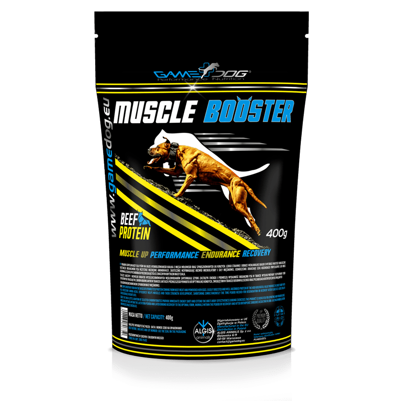 GAME DOG MUSCLE BOOSTER 400 G - Odżywka białkowo- tłuszczowa dla psów