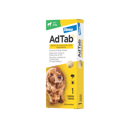 AdTab™ Tabletka przeciw pchłom i kleszczom dla psów o wadze powyżej 11 do 22 kg-6847