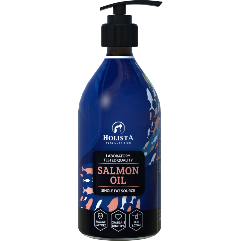 HOLISTA Olej z łososia 500 ml dla psa i kota