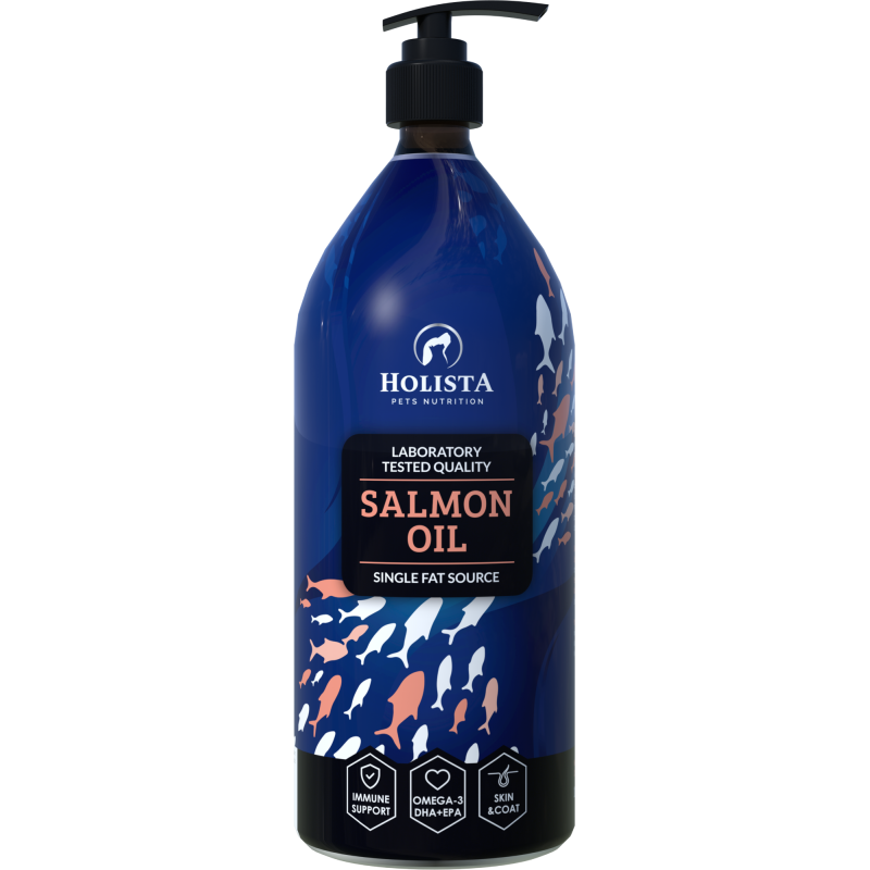 HOLISTA Olej z łososia 1000 ml dla psa i kota