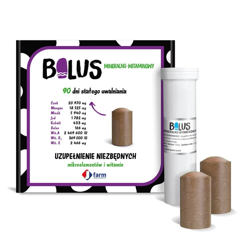 Bolusy Mineralno-Witaminowe 8 szt. JFarm