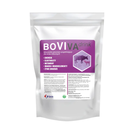 JFarm Boviva Drink 1 kg Pójło poporodowe dla krów w formie proszku do rozpuszczenia