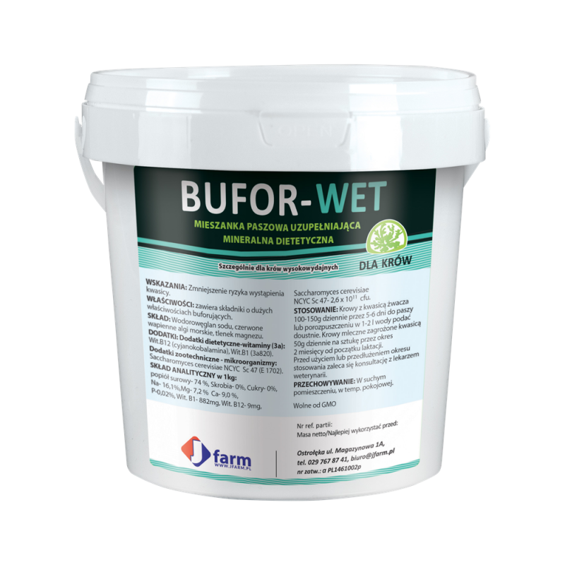 JFarm Bufor Wet 1 kg - Stymuluje rozwój mikroflory żwacza