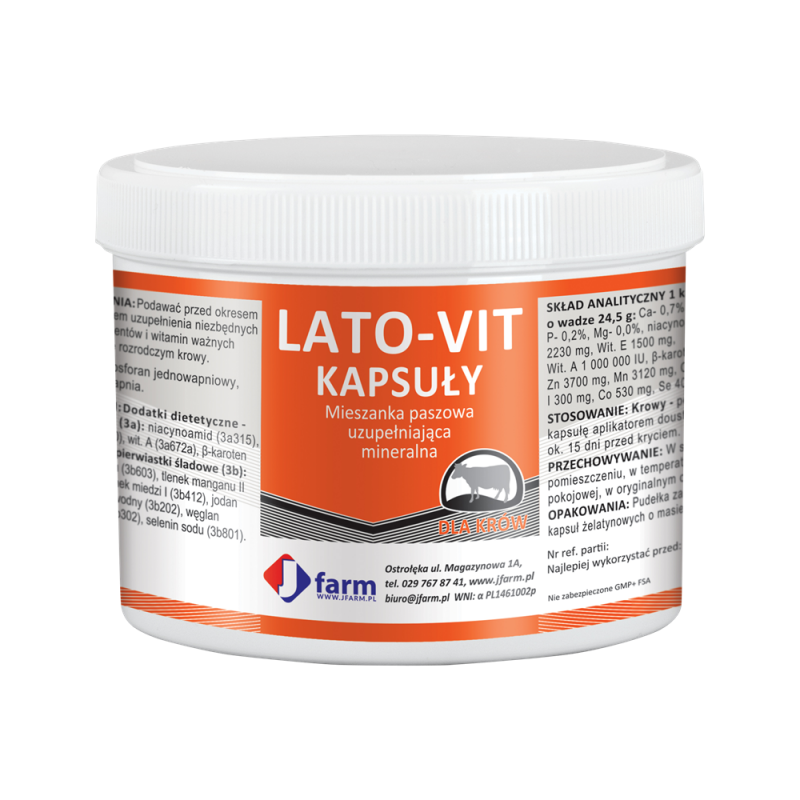 Lato-Vit 24,5 g/ 9 szt Problemy w rozrodzie na tle niedoborów mikroelementów