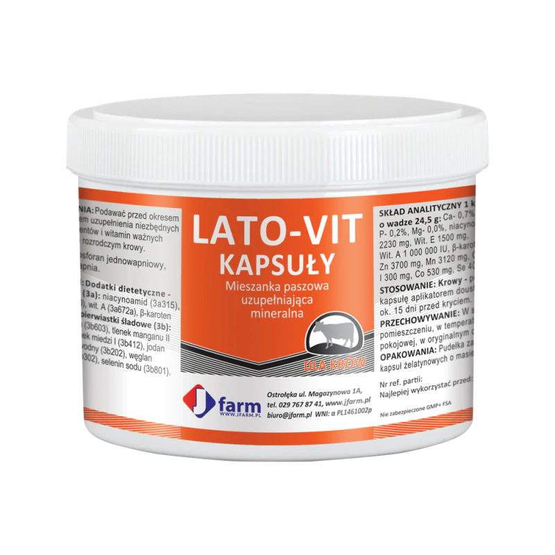 Lato-Vit 24,5 g/ 9 szt Problemy w rozrodzie na tle niedoborów mikroelementów