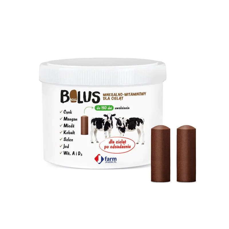 BOLUS MINERALNO-WITAMINOWY DLA CIELĄT 34g x 22 szt