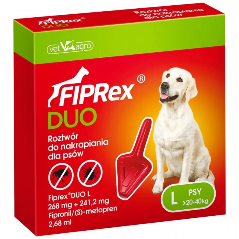 Fiprex Duo L dla psów 20-40 kg