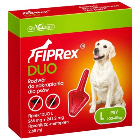 Fiprex Duo L dla psów 20-40 kg