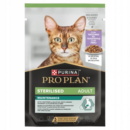 Purina PRO PLAN Cat Sterilised Turkey w galaretce 26 x 85 g-6945