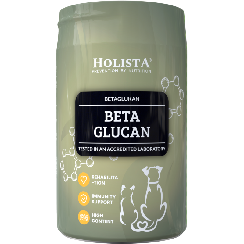 HolistaPets Betaglucan 200g – naturalne wsparcie odporności dla psów i kotów