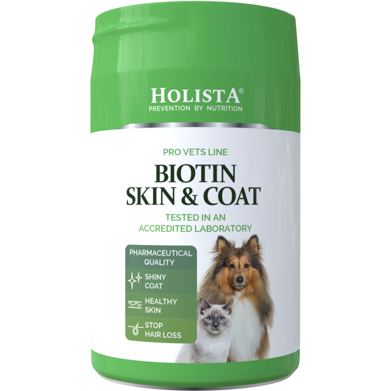 HolistaPets Biotin Skin & Coat 200g – zdrowa skóra i lśniąca sierść Twojego pupila