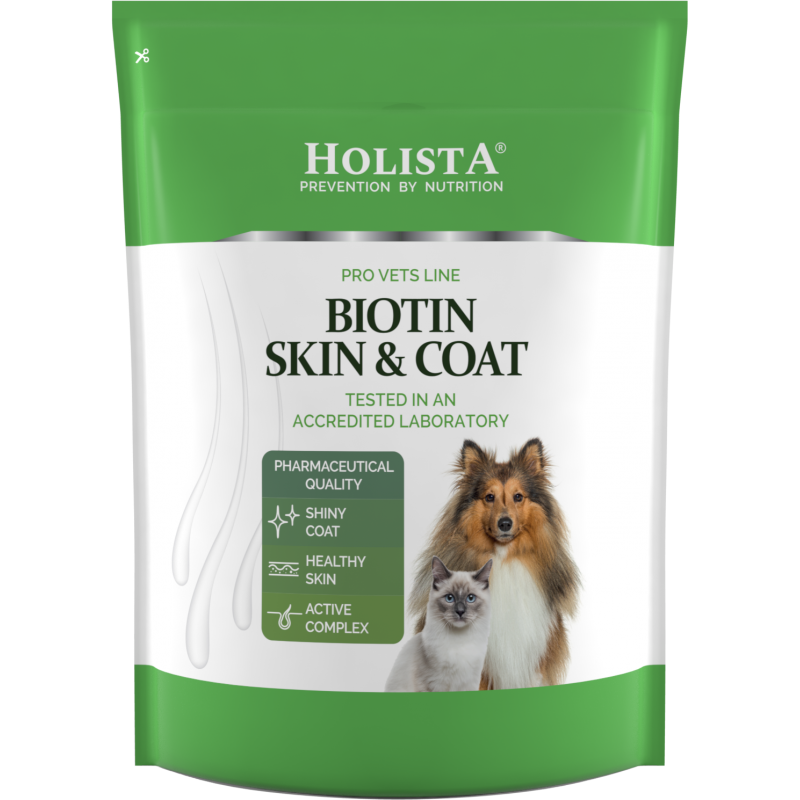 HolistaPets Biotin Skin & Coat 600g – zdrowa skóra i lśniąca sierść Twojego pupila
