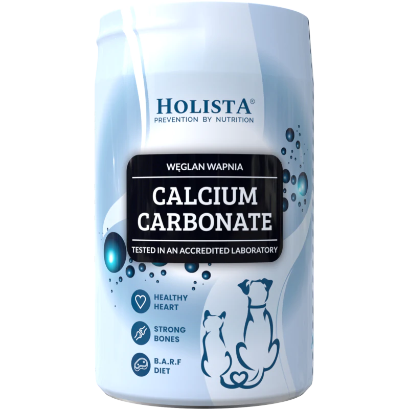 Holista Węglan wapnia 250g – naturalne źródło wapnia dla psów i kotów