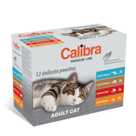 CALIBRA CAT NEW PREMIUM ADULT MULTIPACK 12x100G
