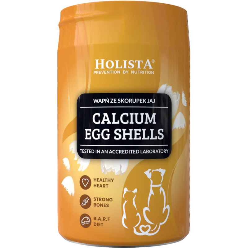 Holista Wapń ze skorupek jaj 300g - naturalne źródło wapnia dla psów i kotów