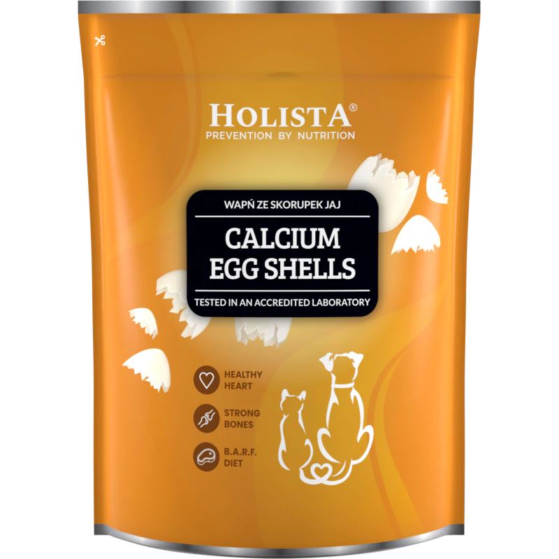 Holista Wapń ze skorupek jaj 1 kg - naturalne źródło wapnia dla psów i kotów