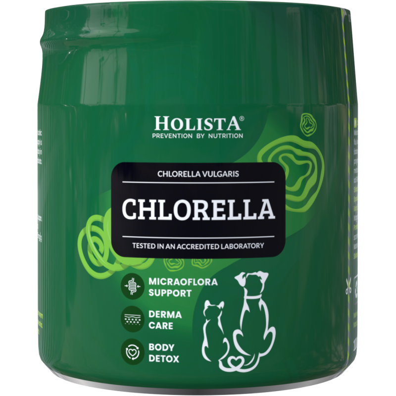 Holista Chlorella dla psa i kota 100g – naturalne wsparcie detoksykacji i odporności
