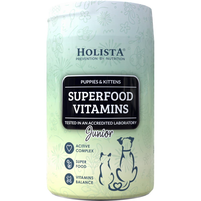 Holista Superfood Vitamins Junior 200g - witaminy dla szczeniąt i kociąt