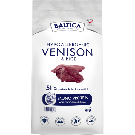 BALTICA VENISON&RICE XS/S 6KG