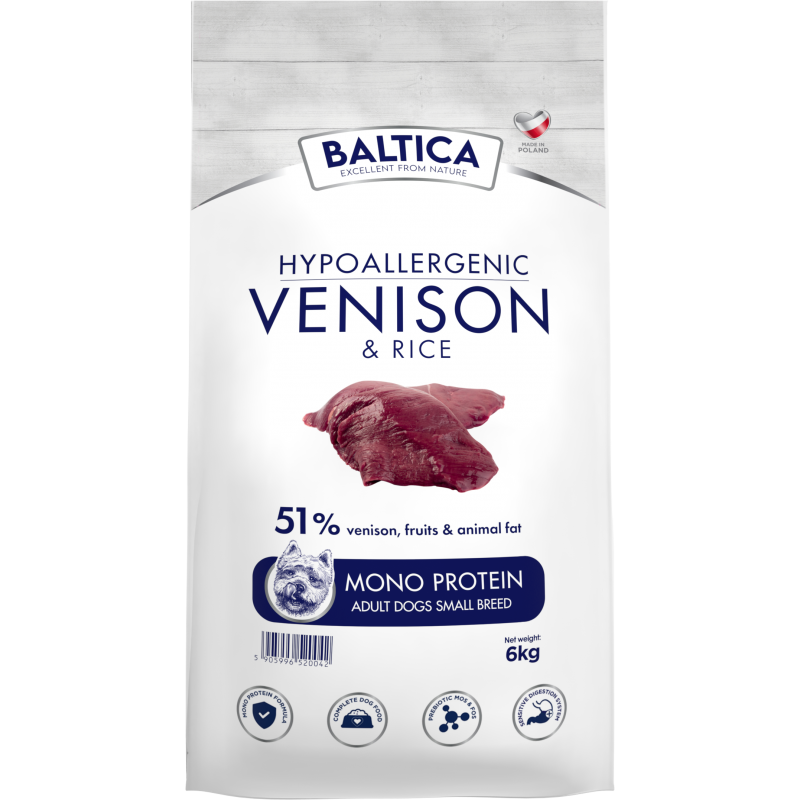 BALTICA VENISON&RICE XS/S 6KG