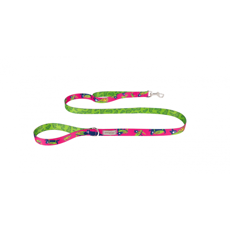 Amiplay Amik Smycz M 150 x 2 cm pizza dog
