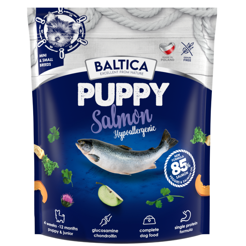 Baltica Puppy Salmon Hypoallergenic dla szczeniąt małych ras 1 kg